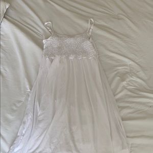 White beach cover up